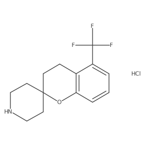 5-(Trifluoromethyl)spiro[chroman-2,4'-piperidine] hydrochloride结构式