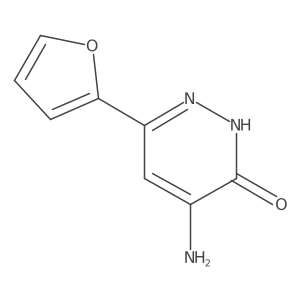 4-Amino-6-(furan-2-yl)pyridazin-3-ol结构式