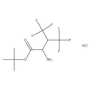 4,4,4,4',4',4'-Hexafluorovaline tert-butyl ester hydrochloride Structure