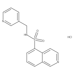 N-(pyridin-3-ylmethyl)isoquinoline-5-sulfonamide hydrochloride Structure
