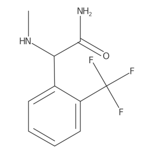 2-(Methylamino)-2-(2-(trifluoromethyl)phenyl)acetamide结构式