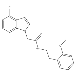 2-(4-chloro-1H-indol-1-yl)-N-[2-(2-methoxyphenyl)ethyl]acetamide Structure