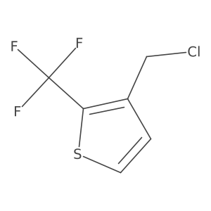 Thiophene, 3-(chloromethyl)-2-(trifluoromethyl)-结构式
