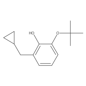 2-Tert-butoxy-6-(cyclopropylmethyl)phenol结构式