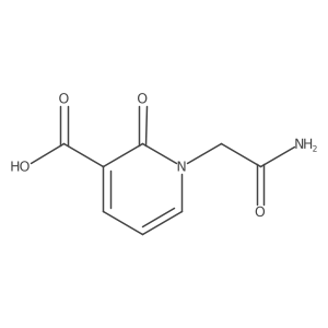 1-(Carbamoylmethyl)-2-oxo-1,2-dihydropyridine-3-carboxylic acid Structure