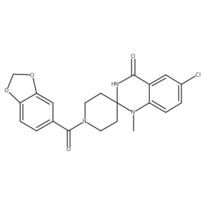 1-(2H-1,3-benzodioxole-5-carbonyl)-6'-chloro-1'-methyl-3',4'-dihydro-1'H-spiro[piperidine-4,2'-quinazoline]-4'-one Structure