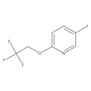 5-Iodo-2-(2,2,2-trifluoroethoxy)pyridine结构式