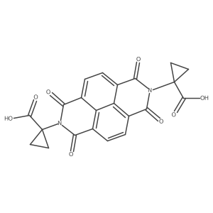 Cyclopropanecarboxylic acid, 1,1a(2)-(1,3,6,8-tetrahydro-1,3,6,8-tetraoxobenzo[lmn][3,8]phenanthroline-2,7-diyl)bis- Structure