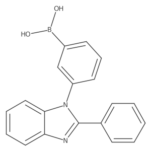 B-[3-(2-phenyl-1H-benzimidazol-1-yl)phenyl]Boronic acid Structure