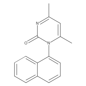 2(1H)-Pyrimidinone, 4,6-dimethyl-1-(1-naphthalenyl)- Structure