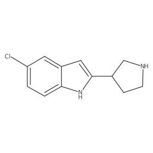 5-Chloro-2-(pyrrolidin-3-YL)-1H-indole Structure