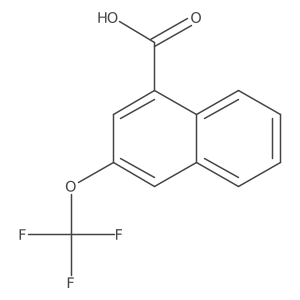 3-(Trifluoromethoxy)-1-naphthoic acid结构式