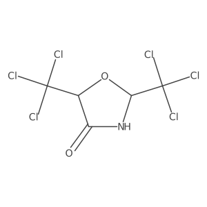 2,5-Bis(trichloromethyl)-1,3-oxazolidin-4-one结构式