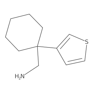 (1-(Thiophen-3-yl)cyclohexyl)methanamine Structure