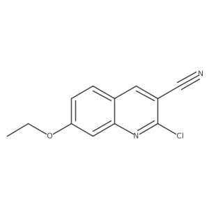 2-Chloro-7-ethoxy-3-quinolinecarbonitrile结构式