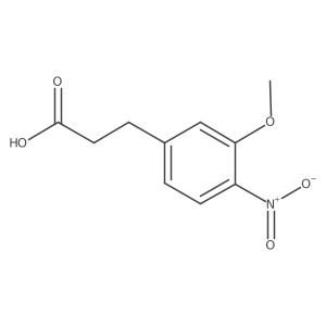 3-(3-Methoxy-4-nitrophenyl)propionic acid Structure
