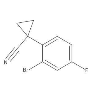 1-(2-Bromo-4-fluorophenyl)cyclopropanecarbonitrile结构式