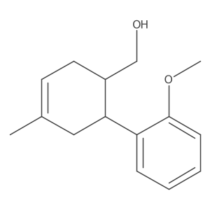 rel-(1R,6R)-6-(2-Methoxyphenyl)-4-methyl-3-cyclohexene-1-methanol结构式