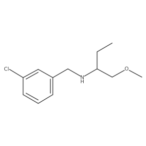 [(3-Chlorophenyl)methyl](1-methoxybutan-2-yl)amine Structure