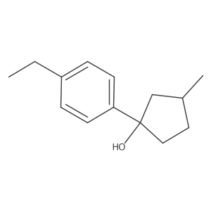 1-(4-Ethylphenyl)-3-methylcyclopentan-1-ol Structure