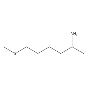 6-(Methylsulfanyl)hexan-2-amine Structure