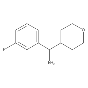 (3-Fluorophenyl)(tetrahydro-2h-pyran-4-yl)methanamine Structure