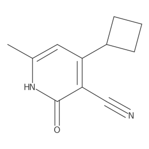 4-Cyclobutyl-1,2-dihydro-6-methyl-2-oxo-3-pyridinecarbonitrile结构式