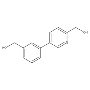 3-(6-Hydroxymethyl)pyridin-3-yl)benzyl alcohol Structure