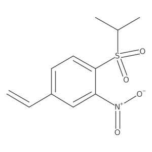 2-Nitro-1-(propane-2-sulfonyl)-4-vinyl-benzene结构式