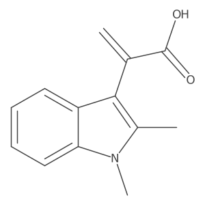 2-(1,2-dimethyl-1H-indol-3-yl)prop-2-enoic acid结构式