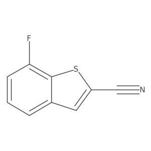 7-Fluorobenzo[b]thiophene-2-carbonitrile Structure