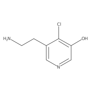 5-(2-Aminoethyl)-4-chloropyridin-3-OL结构式