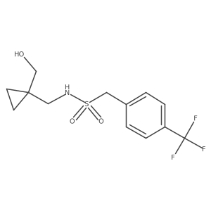 N-((1-(hydroxymethyl)cyclopropyl)methyl)-1-(4-(trifluoromethyl)phenyl)methanesulfonamide Structure
