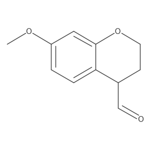 7-Methoxy-3,4-dihydro-2H-1-benzopyran-4-carbaldehyde结构式