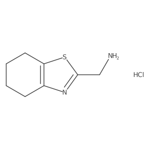 (4,5,6,7-Tetrahydro-1,3-benzothiazol-2-ylmethyl)amine hydrochloride Structure