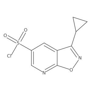 3-Cyclopropyl-[1,2]oxazolo[5,4-b]pyridine-5-sulfonyl chloride Structure