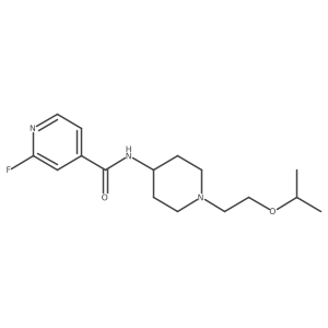 2-Fluoro-N-[1-(2-propan-2-yloxyethyl)piperidin-4-yl]pyridine-4-carboxamide Structure