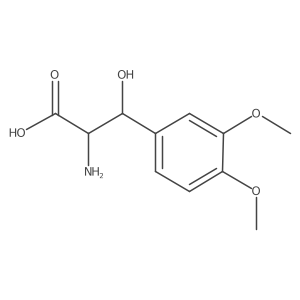 2-Amino-3-(3,4-dimethoxyphenyl)-3-hydroxypropanoic acid Structure