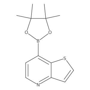 7-(4,4,5,5-Tetramethyl-1,3,2-dioxaborolan-2-yl)thieno[3,2-b]pyridine Structure