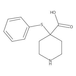 4-(Phenylthio)piperidine-4-carboxylic acid Structure