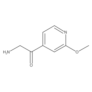 2-Amino-1-(2-methoxypyridin-4-yl)ethan-1-one结构式