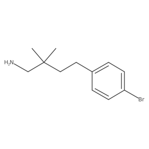 4-(4-Bromophenyl)-2,2-dimethylbutan-1-amine Structure