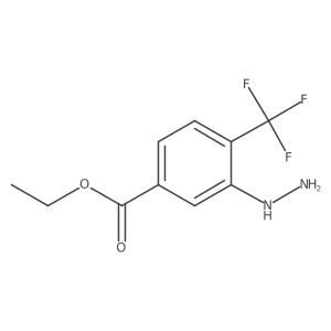 Ethyl 3-hydrazinyl-4-(trifluoromethyl)benzoate Structure