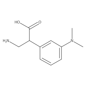 3-Amino-2-[3-(dimethylamino)phenyl]propanoic acid Structure