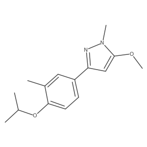 3-(4-Isopropoxy-3-methylphenyl)-5-methoxy-1-methyl-1H-pyrazole Structure
