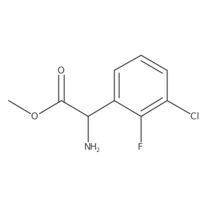 Methyl 2-amino-2-(3-chloro-2-fluorophenyl)acetate Structure