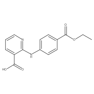 2-((4-(Ethoxycarbonyl)phenyl)amino)nicotinic acid结构式