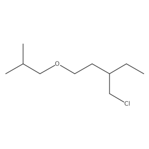 3-(Chloromethyl)-1-(2-methylpropoxy)pentane结构式