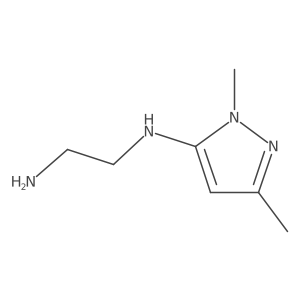 N-(2-Aminoethyl)-1,3-dimethyl-1H-pyrazol-5-amine结构式