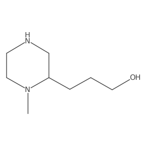 3-(1-Methylpiperazin-2-yl)propan-1-ol结构式